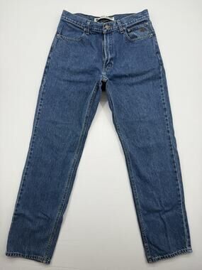 Harley Davidson Jeans 34 x 34 Relaxed Leg Medium Wash Cotton Denim Biker